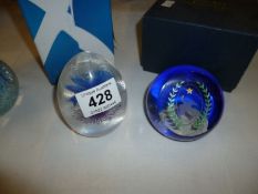 A Limited edition Caithness British Sailor's society 175th anniversary paperweight and a