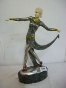 An Art Deco style figure, a/f