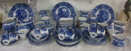 Approximately 70 pieces of George Jones Abbey pattern tea and breakfast ware (several pieces a/f)