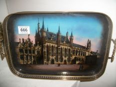A galleried picture tray