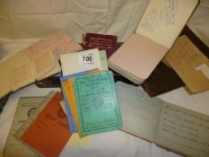 A collection of autograph books