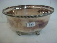 A Mappin and Webb silver plated bowl