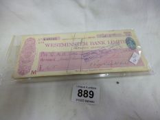 6 Cheques signed by Franklin White