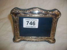 A Hallmarked silver photo frame