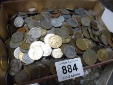 A large collection of mixed coins