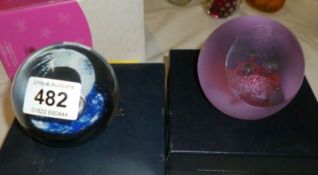2 boxed Caithness paperweights being 'Comet' and 'Triad'