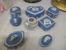 8 items of Wedgwood Jasper ware