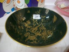 A Coalport footed bowl decorated with birds