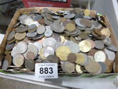 A large collection of mixed coins