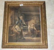 A gilt framed nostalgic print