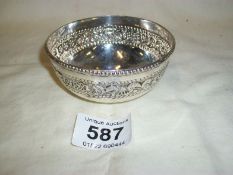 A small silver bowl