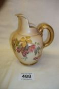 A Royal Worcester hand painted jug