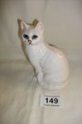 A Beswick  white glaze cat, No. 1031