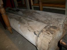 2 long antique wooden pillars, approx. 95" long