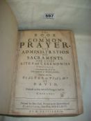 A book of common prayer and psalter of psalms of David by John Field printer of university of