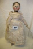 An early Victorian wooden doll