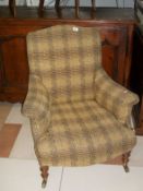 A good Edwardian armchair attributed to Howard and sons