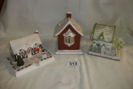 3 Coalport cottages, 'Red House', 'The Master's House' and 'Christmas Cottage'