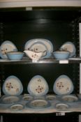 22 pieces of Copeland 'Summer Days' dinnerware