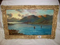 An oil on board 'Oban' signed W Richards