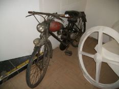 A 1950's Biancho Aquilotto Moped found in a barn (engine runs)