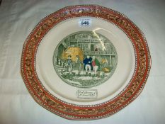 A large Adam's 'Pickwick Papers' plate