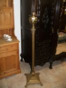 A Victorian Corinthian column standard lamp