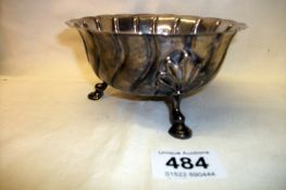 A silver bon bon dish, HM London 1902, P E & sons