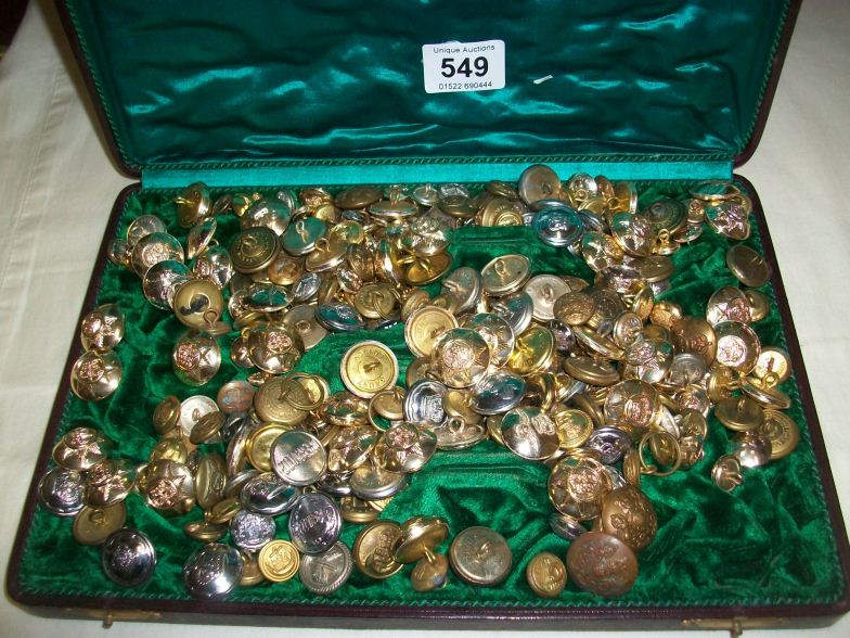 A quantity of old buttons