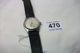 A Rolex Oyster wristwatch wtih 25 year service dedication on reverse