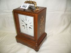 A French inlaid bracket clock