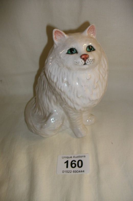 A Beswick white glazed Persian cat, No, 1880