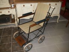 A WW1 Allwin army wheel chair