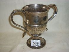 A Georgian silver goblet