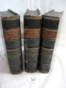3 volumes of 'The Everyday book and Table Book 1837' by William Hone