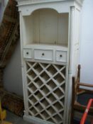 A shabby chic wine cabinet