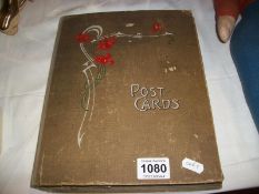 An album containing approximately 250 old postcards