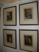 A set of 4 framed and glazed limited edition prints