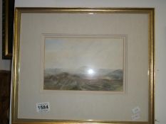 A water colour, Mountain scene, bearing the signature Lauder