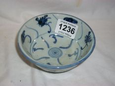 An early blue and white bowl