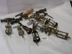 A quantity of old corkscrews