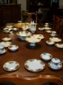 38 pieces of Royal Albert Old country roses tea and dinnerware