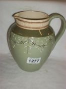 A James McIntyre early 20th century jug (2 hairline cracks)