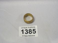 A brass ring engraved HMS Bullwark sunk 16/11/1914