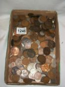 A mixed lot of UK and foreign coins