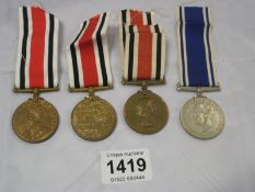 4 Police medals including special constabulary