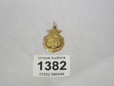 A 9ct gold fob