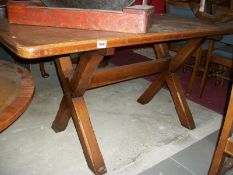 An oak refectory table