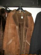 A vintage sheepskin coat