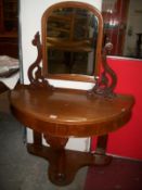 A mahogany Duchy dressing table